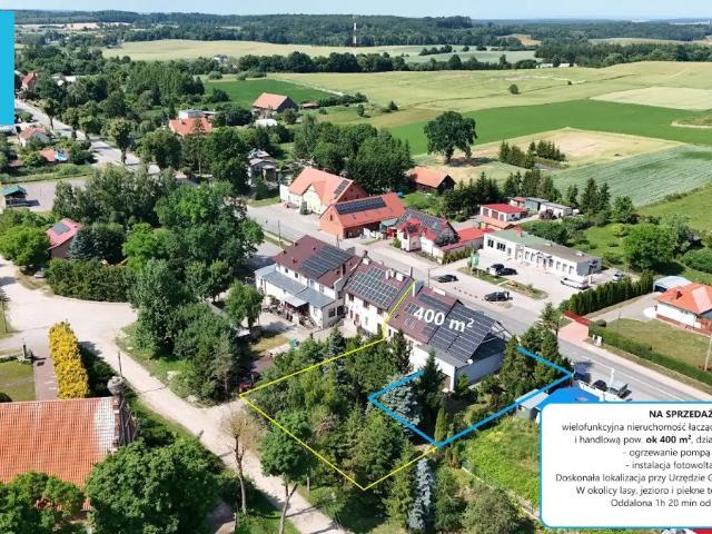Dom z biznesem i mieszkaniem 400 m² w Starym Dzierzgoń zapraszam
