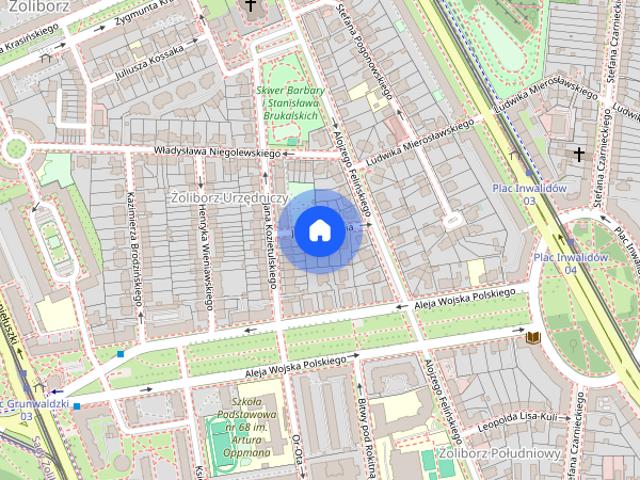 Stary Żoliborz, ul. Lechonia, 2 pokoje 68 m² z ogródkiem
