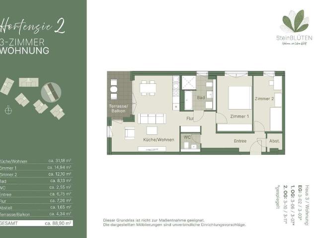 Steuervorteile sichern: QNG zertifizierte 3 Zimmer Wohnung am Rednitzgrund