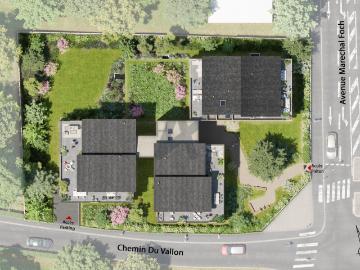 Ste Foy Les Lyon T4 86.50 m2 avec terrasse et garage double, secteur Le Vallon