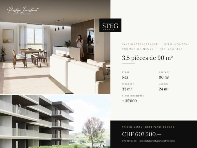 STG 307 ? 3,5 pièces de 90 m², rez, CHF 607'500