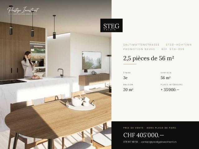 STG 359 ? 2,5 pièces au dernier étage, CHF 405'000