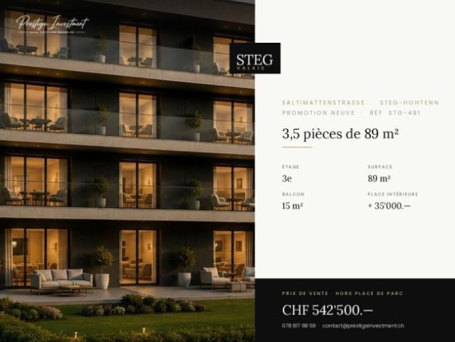 STEGref491 3,5 Zimmer à 89 m², oberste Etage, CHF 542.500. Kopie