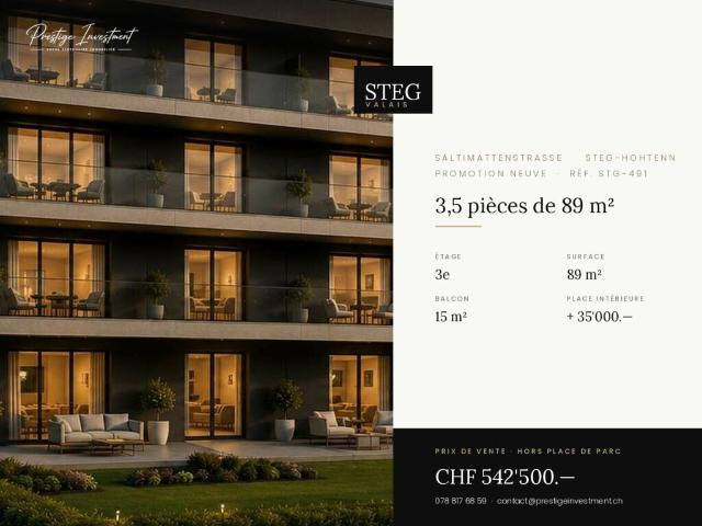 STG 491 ? 3,5 pièces de 89 m², dernier étage, CHF 542'500. copie