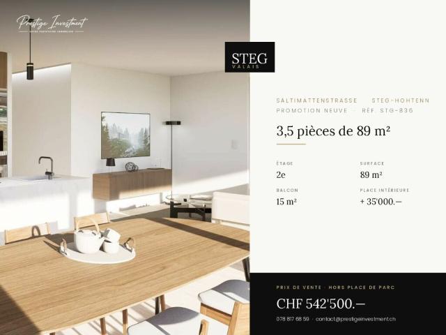 STG 836 ? 3,5 pièces de 89 m², 2ème étage, CHF 542'500