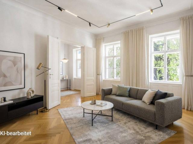 Stil Altbauwohnung in Innenhoflage nebst Neubaugasse an der Grenze 7./ 8. Bezirk