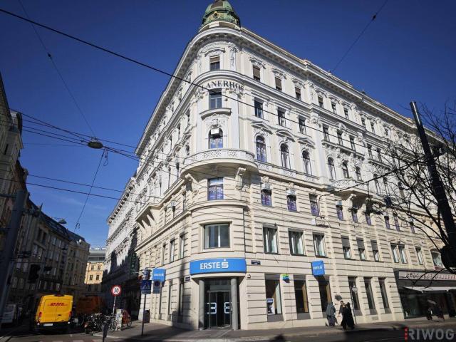 Stilaltbauwohnung mit 45m² Wohnsalon | Nähe Naschmarkt und 1. Bezirk | unbefristet | sehr hell im 4. Liftstock | Wohn und Bürokombination möglich