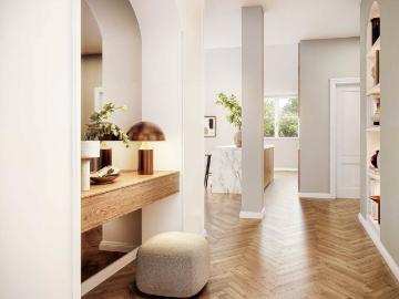 Stilvoll wohnen mit Loggia großzügige 3 Zimmer Wohnung mit durchdachtem Komfort