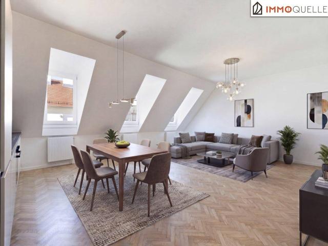 Stilvoll wohnen mit ruhigem Puls Einladende Dachgeschosswohnung mit Ruhe, Licht, großzügiger Wohnküche und guter Anbindung in die Innenstadt