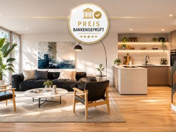 Stilvoll wohnen nahe Bodensee kernsanierte Maisonette mit Gartensitz