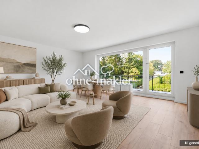 Stilvoll renoviert & sofort bezugsfrei: 3 Zimmer Wohnung mit Balkon in Düsseldorf Lohausen