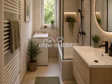Stilvoll renovierte 3 Zimmer Wohnung mit zwei Balkone – Kurhessenstraße