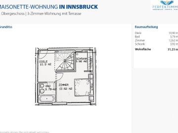 Stilvolle 3 Zimmer Maisonette auf zwei Ebenen