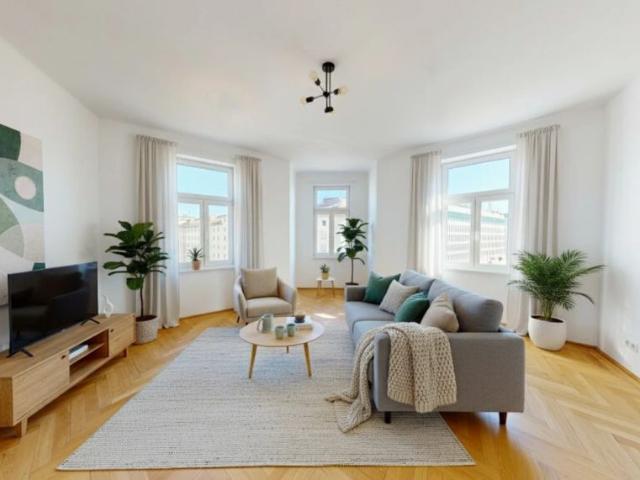 Stilvolle 3 Zimmer Mietwohnung mit großer Loggia in bester Lage des 3. Bezirks