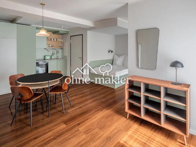 Stilvolle 1 Zimmer Wohnung mit Terasse zur unbefristeten Miete im RIX Neukölln