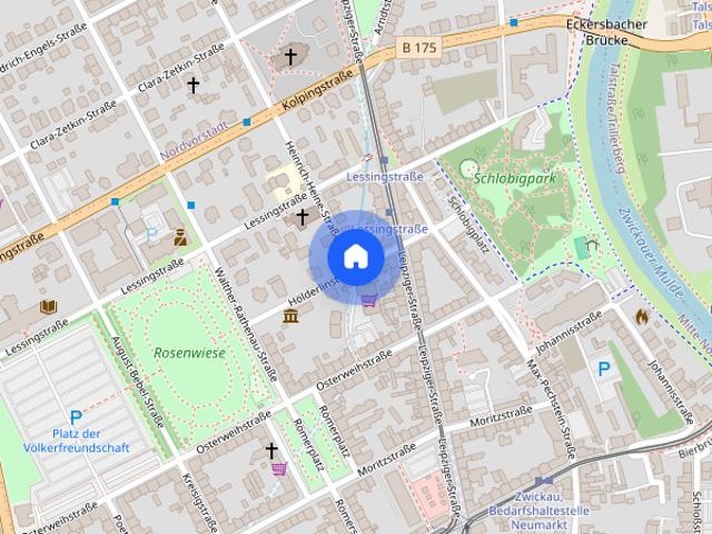 Stilvolle 4 Raum Dachgeschoss Wohnung mit Balkon in Mitte Nord