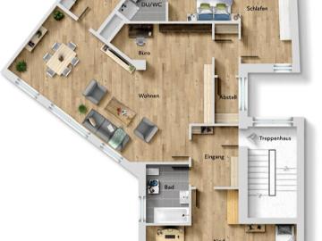 Stilvolle Großraumwohnung in Innenstadtlage