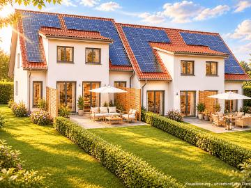 Stilvolle Doppelwohnhäuser mit Flair und eigener Photovoltaikanlage
