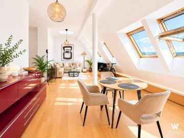 Stilvolle 4 Zimmer Dachgeschosswohnung | Klimaanlage | Dachterrasse mit Fernblick | Neubau DG Ausbau