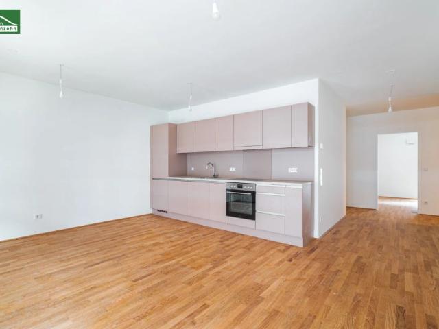Stilvolle Erstbezug Wohnung im Village im Dritten, große 3 Zimmer Wohnung mit Balkon & Grünblick