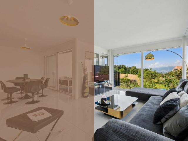 Stilvolle Etagenwohnung mit sonnigem Balkon und Weitblick