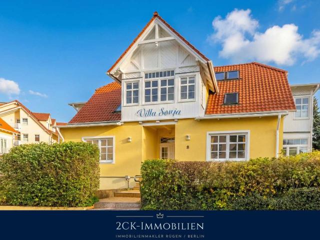 Stilvolle Ostsee Villa in Göhren: 4 möblierte Ferienwohnungen nahe Nord & Südstrand mit Meerblick!