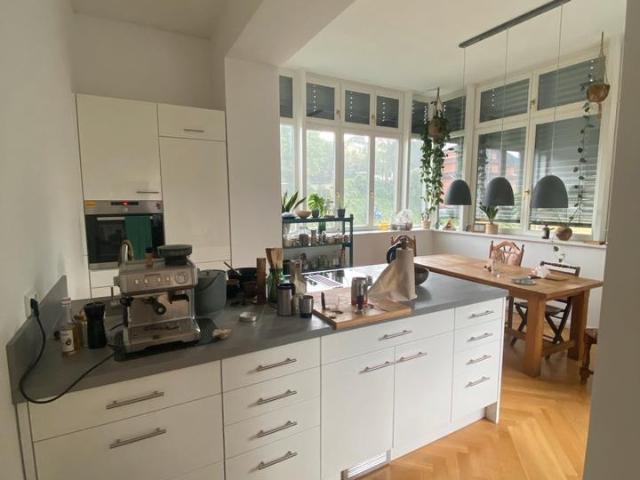 Stilvolle Loftwohnung in alter Fabrikantenvilla zur Miete