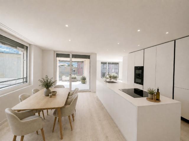 Stilvoller Erstbezug 3.5 Zimmer Gartenwohnung mit Sitzplatz und Grünfläche