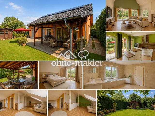 Stilvolles Einfamilienhaus mit Galerie, Kamin & traumhaftem Garten