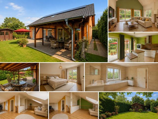 Stilvolles Einfamilienhaus mit Galerie, Kamin & traumhaftem Garten