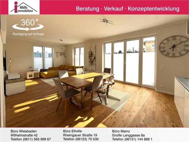 Stilvolles Wohnen in Langenlonsheim: Neuwertige Eigentumswohnung mit schönem Balkon