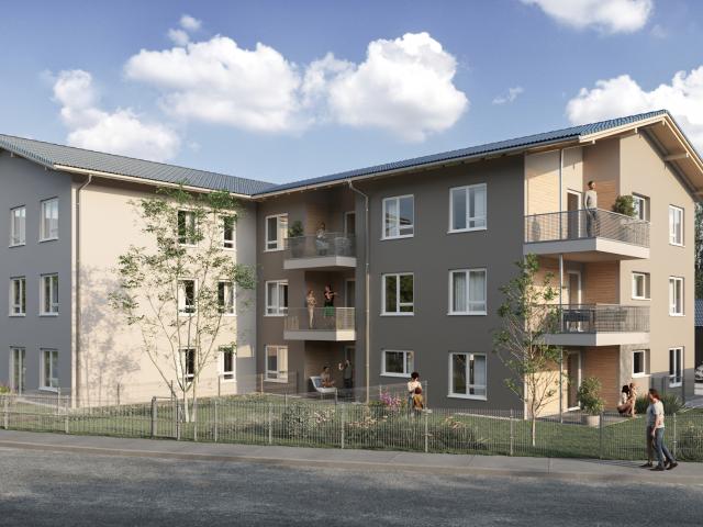 Stilvolles Wohnen mit Nachhaltigkeitskonzept KfW Effizienzhaus 40  2 Zimmer mit Balkon provisionsfrei