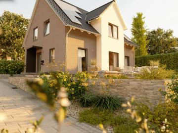 Strahlend und lauschig ein Traumhaus für die Familie