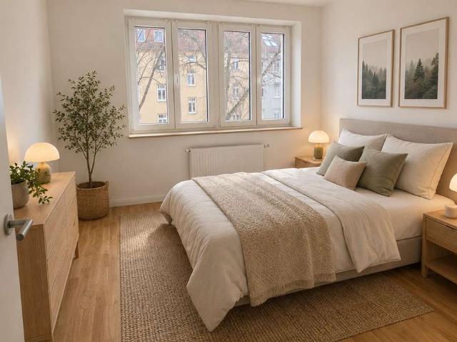 Strandnah & hochwertig kernsaniert, Stilvolle 3 Zimmer Wohnung mit Balkon in Warnemünde
