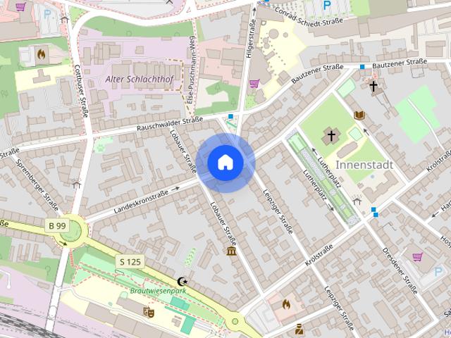 Straßenseitige Singlewohnung im Erdgeschoss