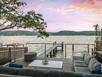 Streamlined design meets deep waterfront living