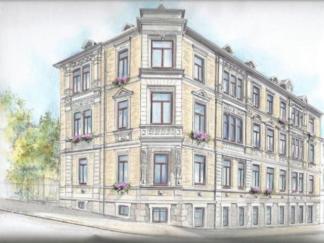 Stresemannstr. 47, WE 10 ~~~ Einbauküche, Fußbodenheizung, Loggia, Tageslichtbad mit Wanne und Dusche, Abstellraum, Keller, Aufzug