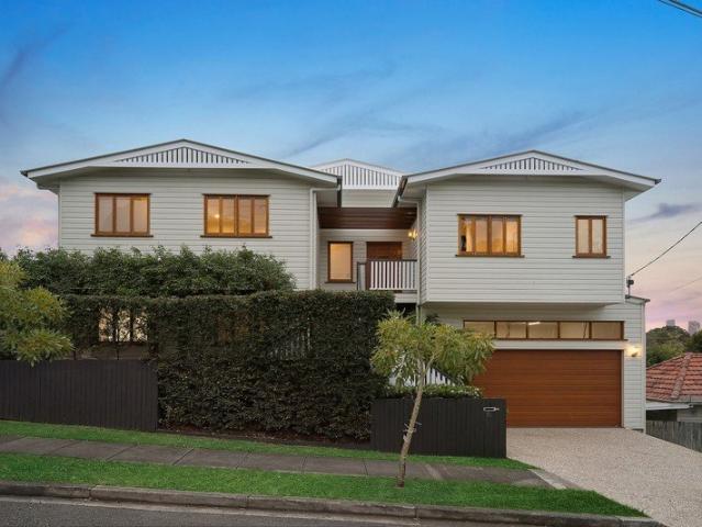 Striking family entertainer with leafy city vistas