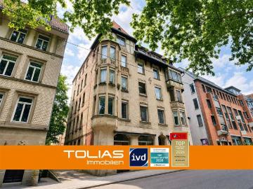 Stuck & Stadtgeflüster: 5 Zimmer Altbauwohnung mit Balkon im Heusteigviertel