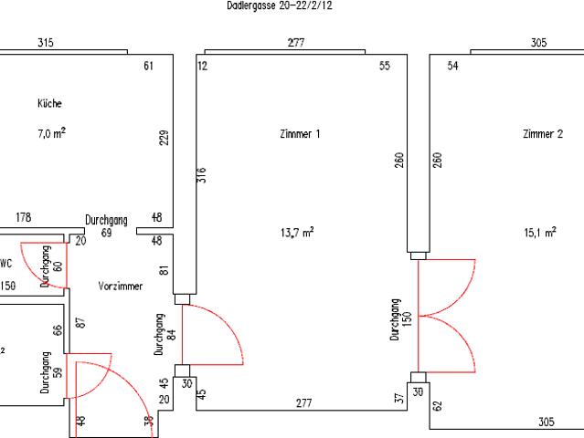Studentenwohnung 45 m² in Wien 1150 ab September 2026