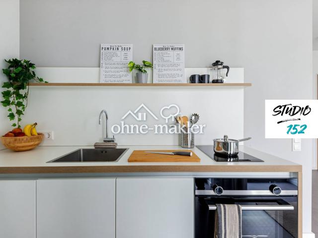 Studio 152: Möbliertes Studenten Apartment mit EBK, ALL IN MIETE, UVM. im Herzen Wiesbadens
