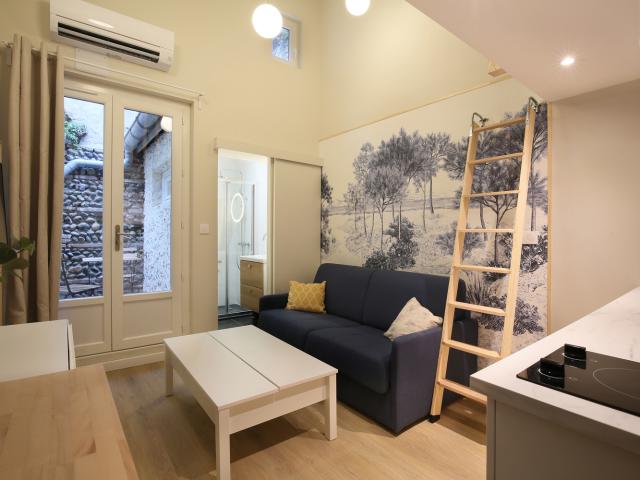 Studio 16,02 m2 meublé Côte Pavée Avenue Jean Rieux