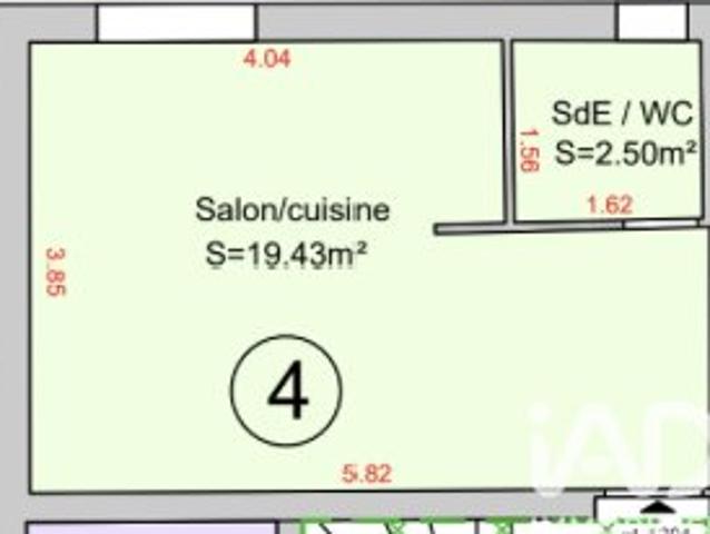 Studio 22 m²