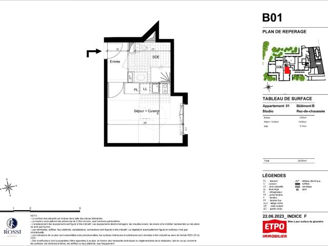 Studio · 24.6 m²