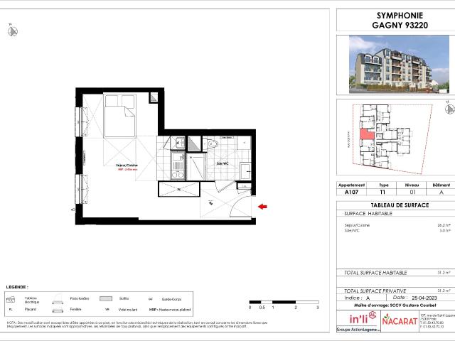 Studio · 31.2 m²