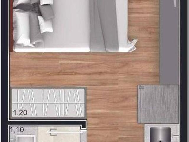 Studio com 1 dormitório à venda, 16 m² por R$ 280.000,00 Portão Curitiba/PR