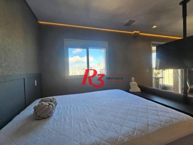 Studio com 1 dormitório à venda, 45 m² por R$ 680.000,00 Campo Grande Santos/SP