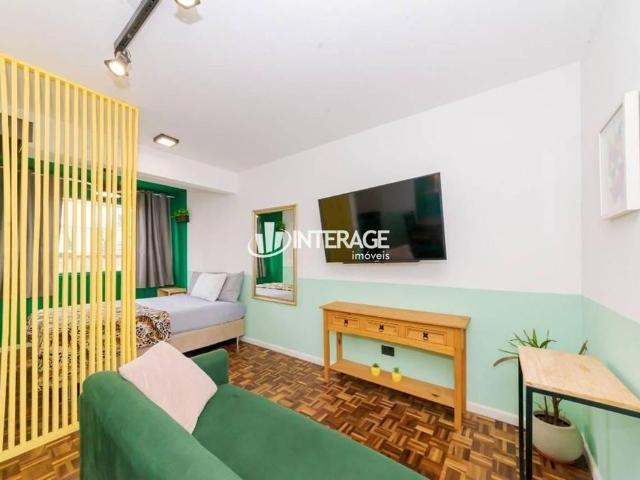 Studio Com 1 Dormitório Para Alugar, 21 m² por R$1.976,72/mês Centro Curitiba/pr
