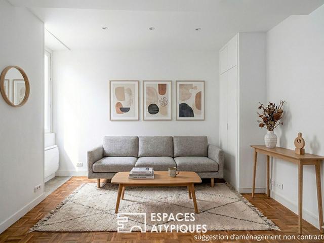 Studio comme une maison, vue sur un jardin