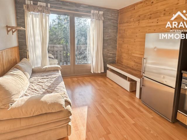 Studio cabine meublé avec balcon 23m² Arâches la Frasse Les Carroz d'Arâches